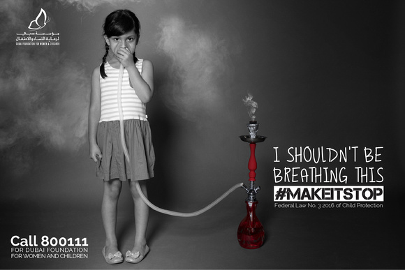 Dubai Foundation for Women & Children - Child Abuse Campaign Smoking Abuse